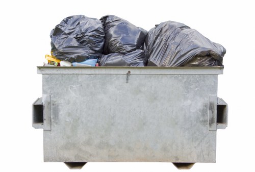 Professional team handling builders waste clearance