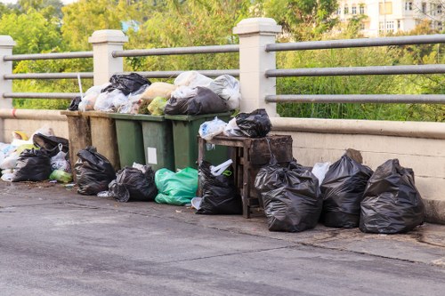 Recycled materials from builders waste ready for reuse